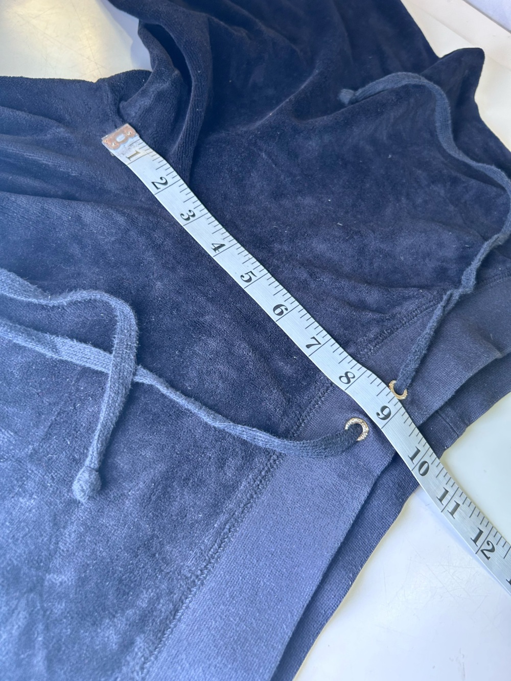 Juicy Couture Black Label Wide Leg Y2K Velour Track Pants Lounge Pants, Size L - Picture 11 of 11